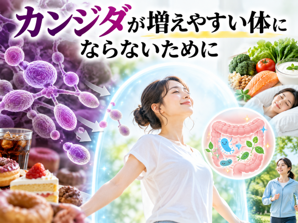 カンジダが増えやすい体にならないために
