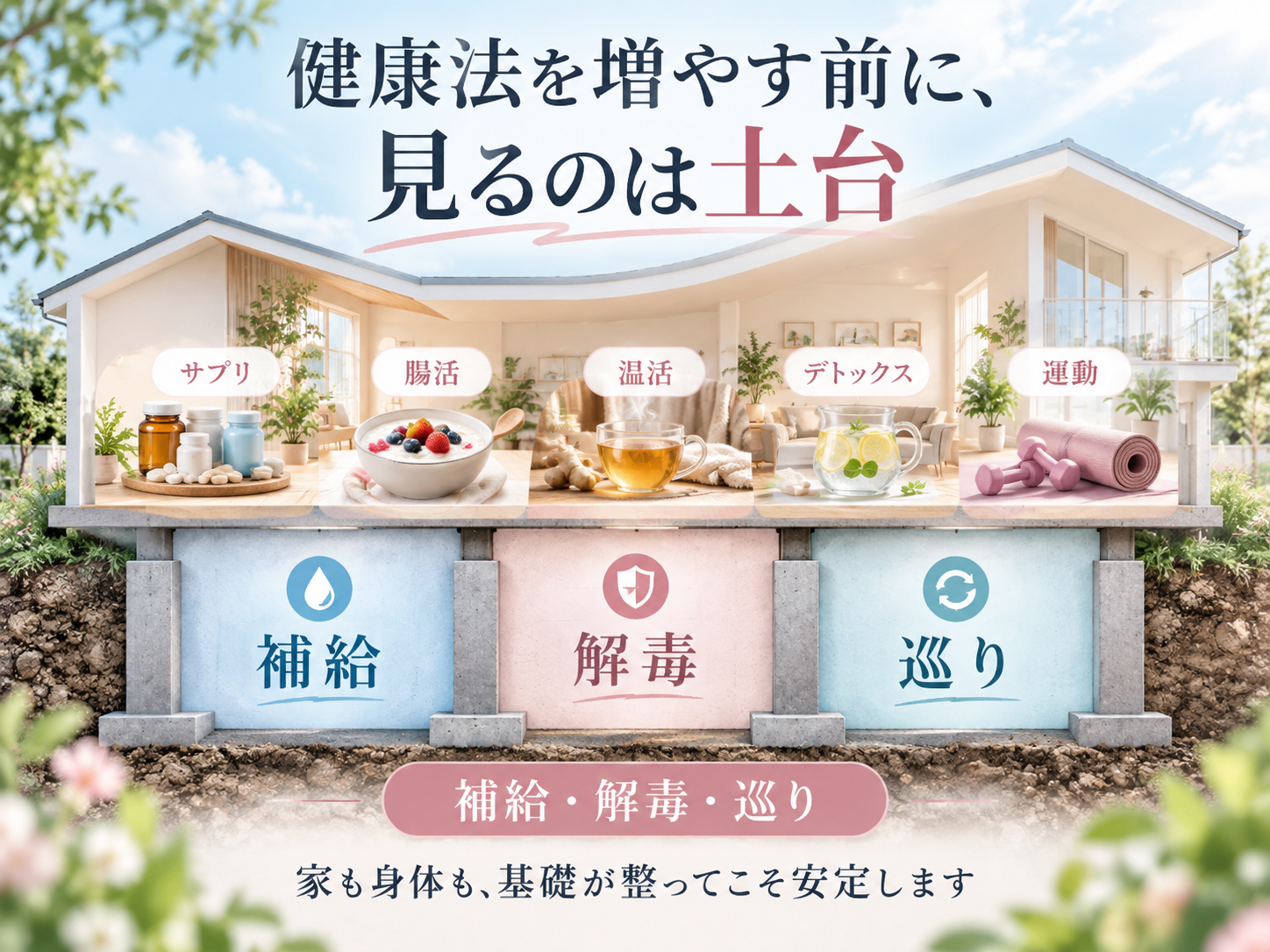 補給・解毒・巡りという身体の土台